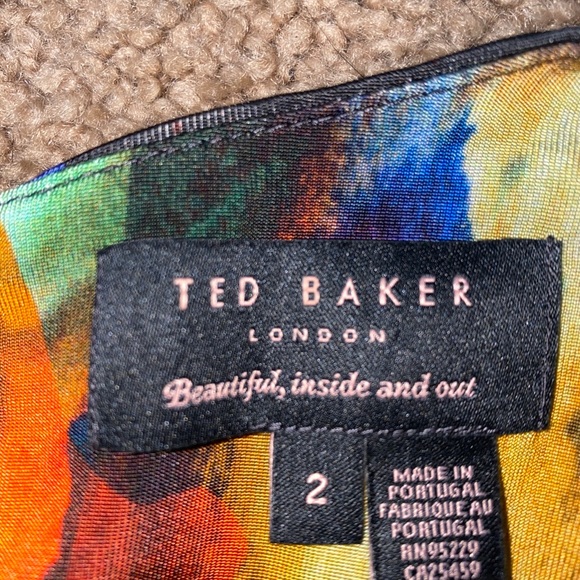 Ted Baker multi color wrap dress SOLD - Picture 5 of 6